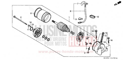 MOTORINO DI AVVIAMENTO CG125M1 di 2001
